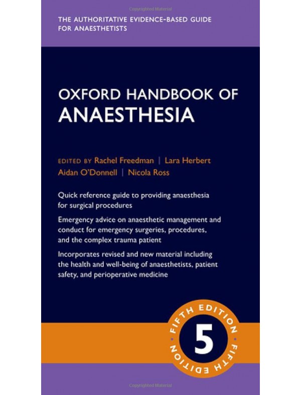 Oxford Handbook of Anaesthesia (Oxford Medical Handbooks)