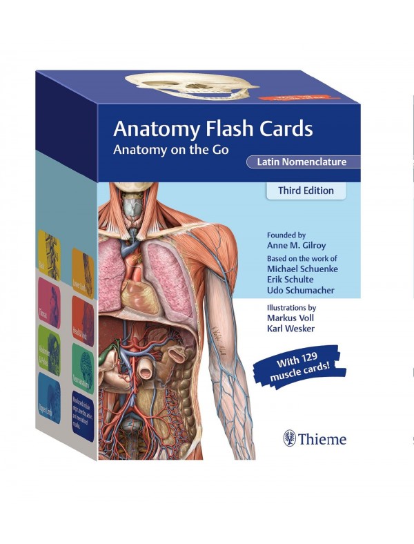 Anatomy Flash Cards, Latin Nomenclature, 3rd edition - 2021