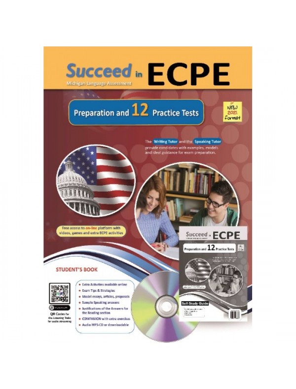 Succeed in ECPE Michigan Language Assessment NEW 2021 Format 12 Practice Tests