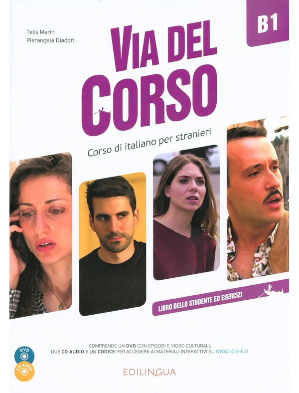 Via del Corso B1, m. DVD + Audio-CDs: Corso di italiano per stranieri